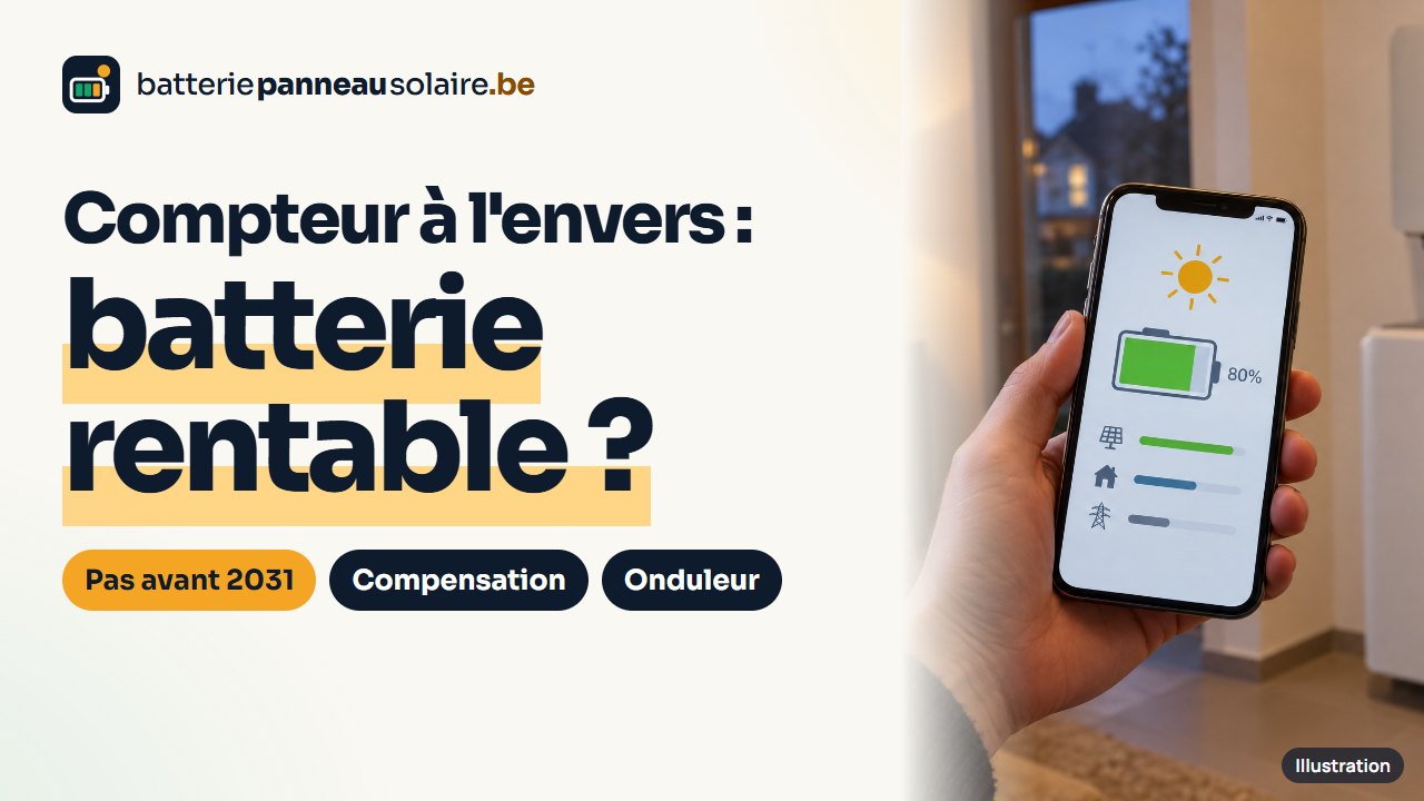 Vidéo : compteur à l'envers, batterie rentable ? Pas avant 2031, compensation et onduleur
