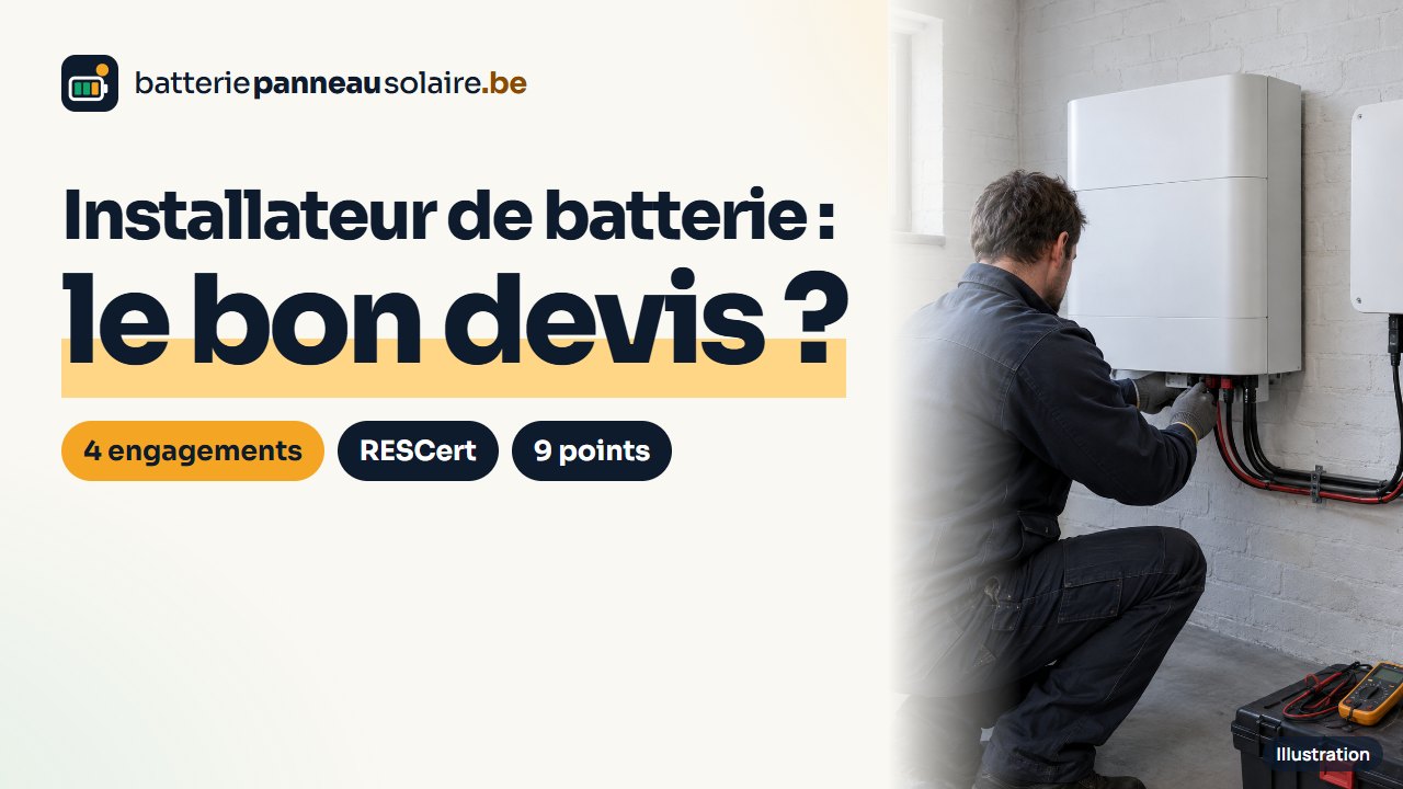 Vidéo : installateur de batterie, le bon devis : 4 engagements, RESCert et 9 points